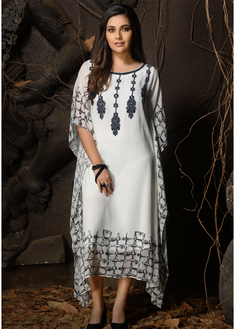 White color discount kurtis design